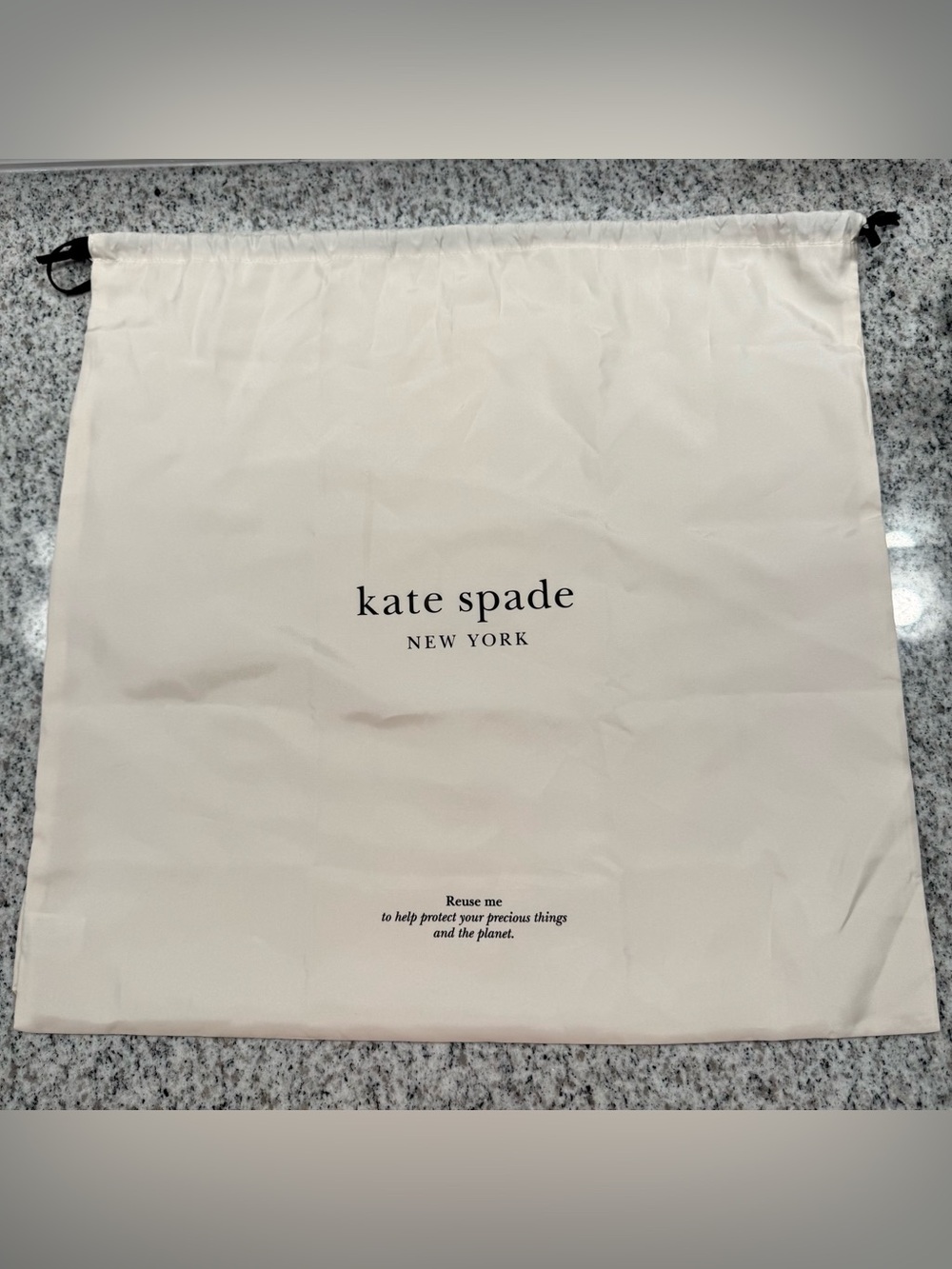 Kate Spade Large Cream Dust Bag